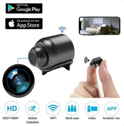 Mini Caméra de Surveillance IP WiFi HD 1080p